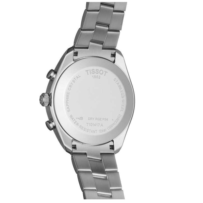 Tissot T Classic PR 100 Chronograph Silver Dial Silver Steel Strap Watch For Men - T101.417.11.031.00 Buy Now By Tissot