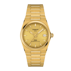 Tissot PRX Powermatic 80 Gold Dial Gold Steel Strap Watch for Men - T137.207.33.021.00 Buy Now By Tissot