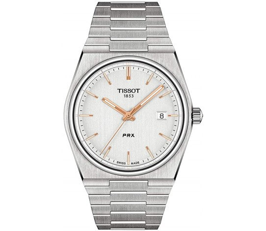Tissot PRX Quartz Silver Dial Silver Steel Strap Watch for Men - T137.410.11.031.00 Buy Now By Tissot