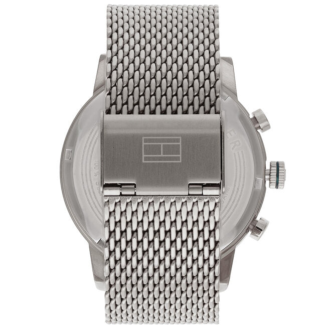 Tommy Hilfiger Kane Black Dial Silver Mesh Bracelet Watch for Men - 1710402 Buy Now By Tommy Hilfiger