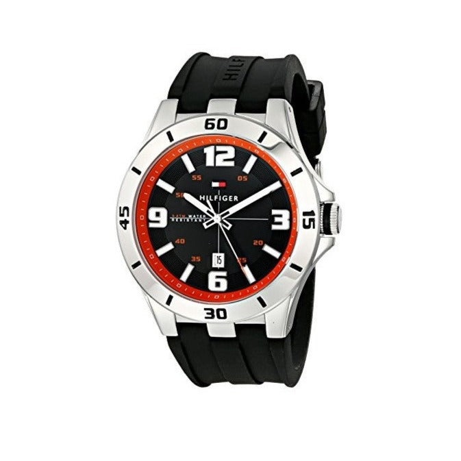Tommy Hilfiger Drew Black Dial Black Rubber Strap Watch for Men - 1791064 Buy Now By Tommy Hilfiger