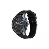 Tommy Hilfiger Bank Quartz Black Dial Black Rubber Strap Watch for Men - 1791724 Buy Now By Tommy Hilfiger