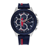 Tommy Hilfiger Clark Chronograph Blue Dial Black Leather Strap Watch For Men - 1792083 Buy Now By Tommy Hilfiger