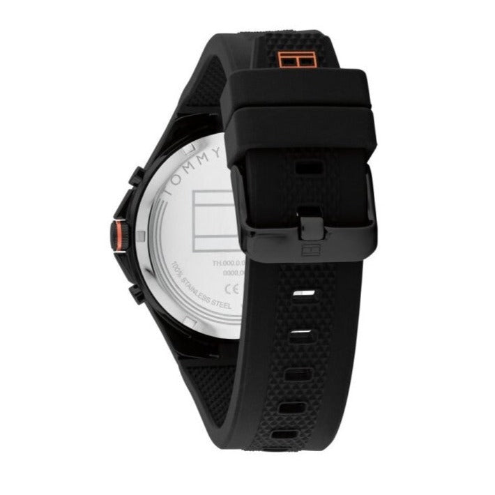 Tommy Hilfiger Justin Black Dial Black Rubber Strap Watch For Men - 1792056 Buy Now By Tommy Hilfiger