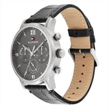 Tommy Hilfiger Evan Black Dial Black Leather Strap Watch for Men - 1710395 Buy Now By Tommy Hilfiger