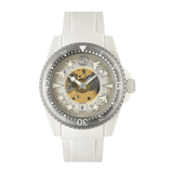 Gucci Dive Automatic White Dial White Rubber Strap Unisex Watch - YA136342 Buy Now By Gucci