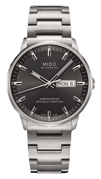 Mido Commander II Automatic Chronometer Grey Dial Silver Steel Strap Watch For Men - M021.431.11.061.00 Buy Now By Mido