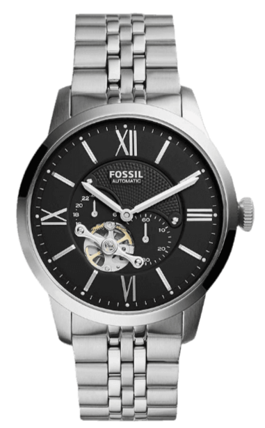 Fossil Townsman Black Dial Silver Steel Strap Watch for Men - ME3107 Buy Now By Fossil