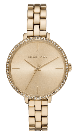 Michael Kors Charley Three-Hand Quartz Gold Dial Gold Steel Strap Watch for Women - MK4399 Buy Now By Michael Kors
