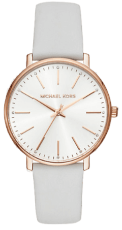 Michael Kors Pyper Quartz White Dial White Leather Strap Watch For Women - MK2800 Buy Now By Michael Kors