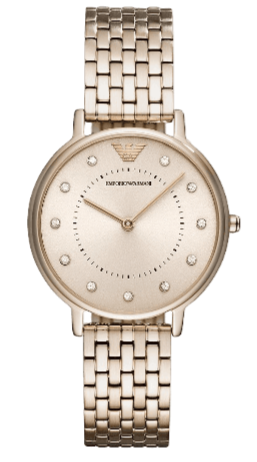 Emporio Armani Dress Quartz Rose Gold Dial Rose Gold Steel Strap Watch For Women - AR11062 Buy Now By Emporio Armani