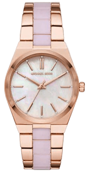 Michael Kors Channing Quartz Mother of Pearl Pink Dial Two Tone Steel Strap Watch For Women - MK6652 Buy Now By Michael Kors