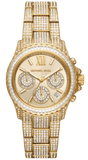 Michael Kors Everest Chronograph Crystals Gold Dial Gold Steel Strap Watch For Women - MK7254 Buy Now By Michael Kors