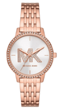Michael Kors Melissa Quartz Silver Dial Rose Gold Steel Strap Watch for Women - MK1052 Buy Now By Michael Kors