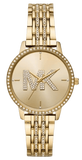 Michael Kors Melissa Pave Gold Dial Gold Steel Strap Watch for Women - MK4371 Buy Now By Michael Kors