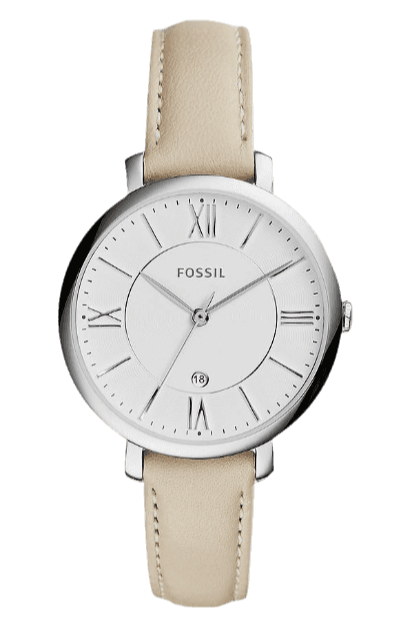 Fossil Jacqueline White Dial Beige Leather Strap Watch for Women - ES3793 Buy Now By Fossil