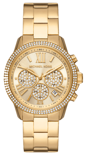 Michael Kors Bryn Pavé Quartz Gold Dial Gold Steel Strap Watch For Women - MK7199 Buy Now By Michael Kors