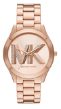 Michael Kors Slim Runway Analog Rose Gold Dial Rose Gold Steel Strap Watch For Women - MK4733 Buy Now By Michael Kors