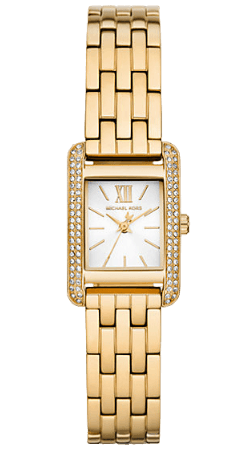 Michael Kors Monroe Pave Crystals White Dial Gold Steel Strap Watch for Women - MKO1034 Buy Now By Michael Kors