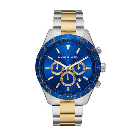 Michael Kors Layton Chronograph Blue Dial Two Tone Steel Strap Watch For Men - MK8825 Buy Now By Michael Kors