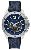 Michael Kors Brecken Chronograph Blue Dial Blue Rubber Strap Watch For Men - MK8923 Buy Now By Michael Kors
