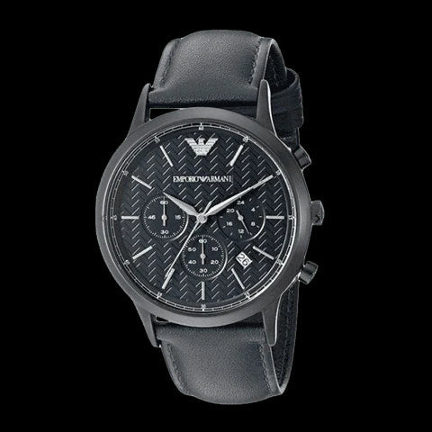 Emporio Armani Renato Chronograph Quartz Blue Dial Blue Leather Strap Watch For Men - AR2481 Buy Now By Emporio Armani