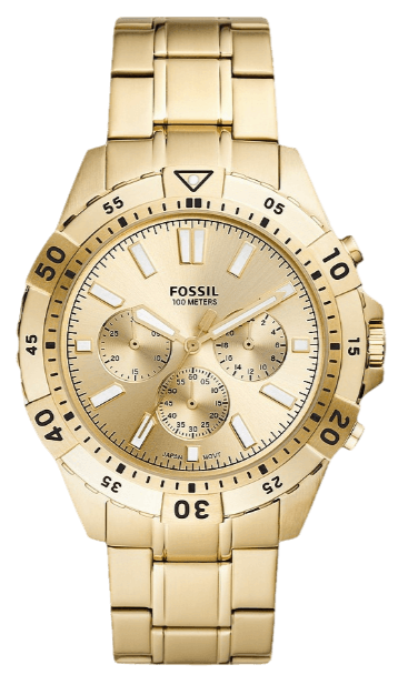 Fossil Garrett Chronograph Gold Dial Gold Steel Strap Watch for Men - FS5772 Buy Now By Fossil