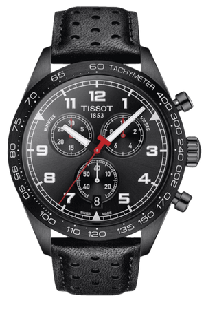 Tissot T Sport PRS 516 Chronograph Black Dial Black Leather Strap Watch for Men - T131.617.36.052.00 Buy Now By Tissot