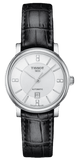 Tissot Carson Premium Lady Born to Be Brace Special Edition Silver Dial Black Leather Strap Watch for Women - T122.207.16.036.00 Buy Now By Tissot