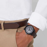 Tommy Hilfiger Denim Black Dial Brown Leather Strap Watch for Men - 1791478 Buy Now By Tommy Hilfiger