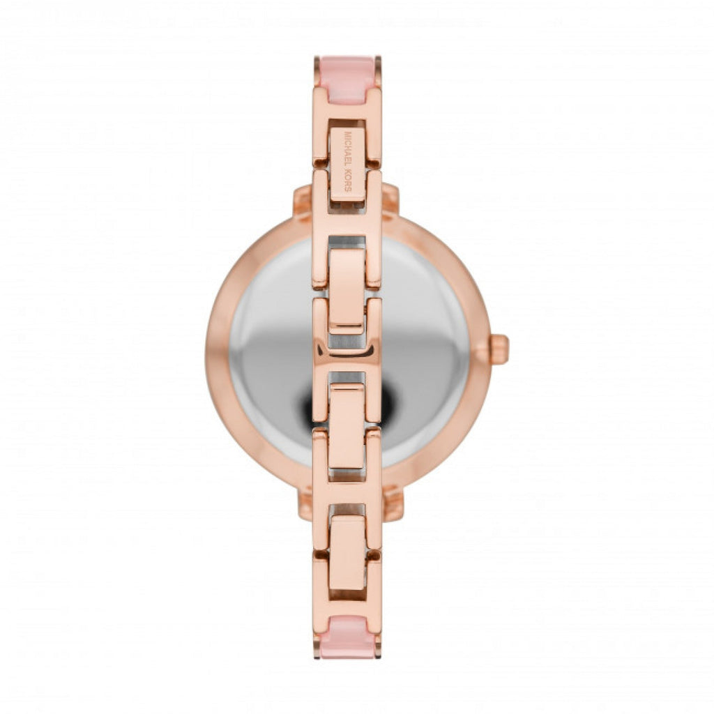 Michael Kors Jaryn Analog Gold Dial Pink Steel Strap Watch For Women - MK4343 Buy Now By Michael Kors