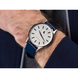 Emporio Armani Renato White DIal Blue Leather Strap Watch For Men - AR11119 Buy Now By Emporio Armani