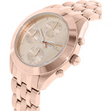 Marc Jacobs Peeker Chronograph Rose Gold Dial Rose Gold Steel Strap Watch for Women - MBM3394 Buy Now By Marc Jacobs