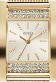 Guess Nouveau Diamonds Gold Dial Gold Mesh Bracelet Watch for Women - W0127L2 Buy Now By Guess