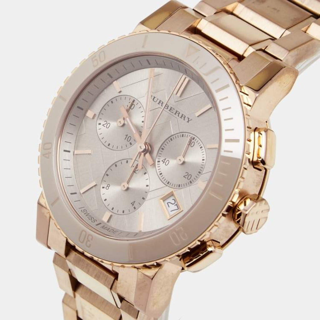 Burberry The City Rose Gold Dial Rose Gold Steel Strap Watch for Women - BU9703 Buy Now By Burberry