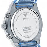 Guess Athena Active Life Clear White Dial Blue Rubber Strap Watch for Women - GW0409L1 Buy Now By Guess