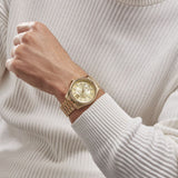 Michael Kors Lexington Quartz Gold Dial Gold Steel Strap Watch For Men - MK8947 Buy Now By Michael Kors