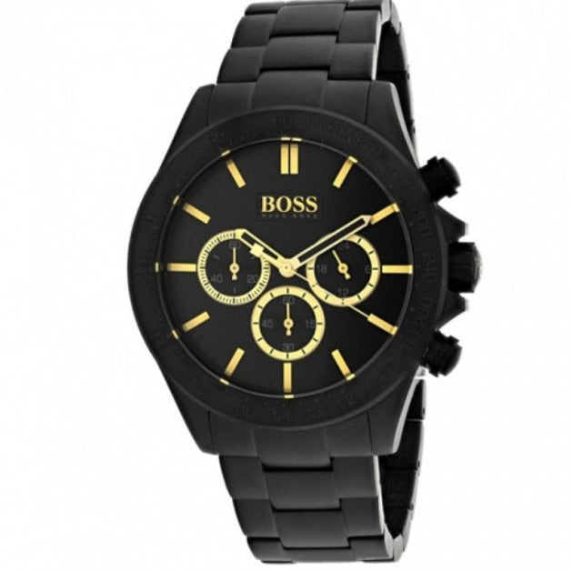 Hugo Boss Ikon Black Dial Black Steel Strap Watch for Men - 1513278 Buy Now By Hugo Boss
