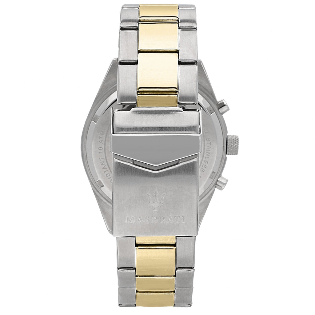 Maserati Competizione Chronograph Black Dial Two Tone Steel Strap Watch For Men - R8853100016 Buy Now By Maserati