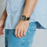 Hugo Boss Ikon Black Dial Black Leather Strap Watch for Men - 1513179 Buy Now By Hugo Boss