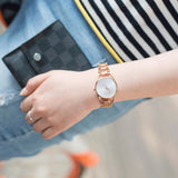 Calvin Klein Dainty Diamonds Silver Dial Rose Gold Steel Strap Watch for Women - K7L2364T Buy Now By Calvin Klein