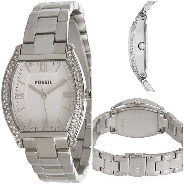Fossil Wallace Silver Dial Silver Steel Strap Watch for Women - ES3174 Buy Now By Fossil