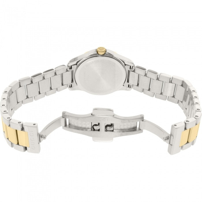 Gucci G Timeless Quartz Silver Dial Two Tone Steel Strap Watch For Women - YA126531 Buy Now By Gucci