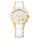 Marc Jacobs Rock Chronograph White Dial White Silicone Strap Watch for Women - MBM2546 Buy Now By Marc Jacobs