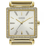 Guess Vanity Diamonds Silver Dial Gold Steel Strap Watch for Women - W1030L2 Buy Now By Guess