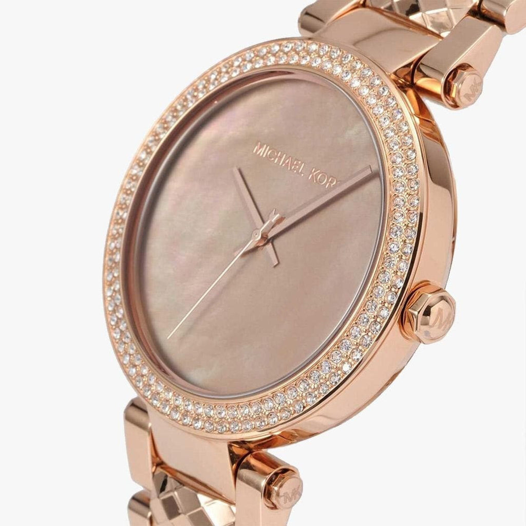 Michael Kors Parker Rose Gold Dial with Diamonds Rose Gold Steel Strap Watch for Women - MK6426 Buy Now By Michael Kors