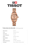 Tissot T Classic PR 100 Donna Rose Gold Lady Small Watch For Women - T101.010.33.451.00 Buy Now By Tissot