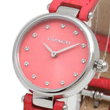 Coach Park Pink Dial Pink Leather Strap Watch for Women - 14503536 Buy Now By Coach