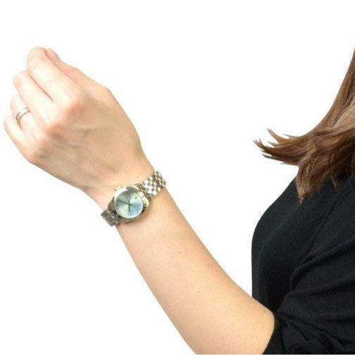 Marc Jacobs Peeker Blue Dial Silver Steel Strap Watch for Women - MBM3376 Buy Now By Marc Jacobs