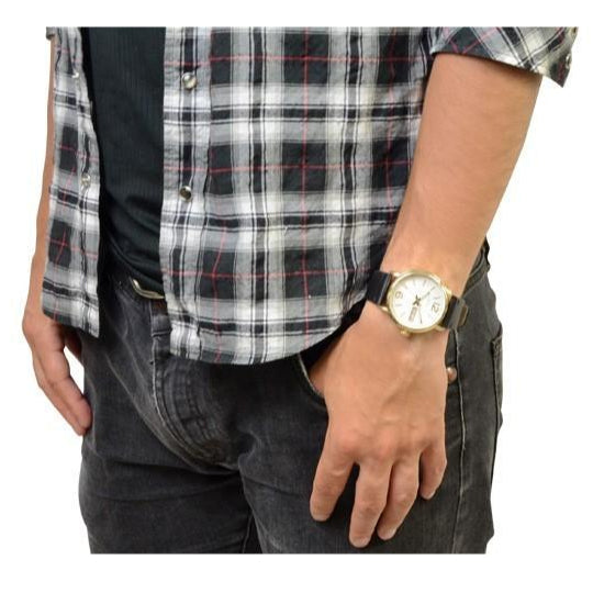 Marc Jacobs Fergus White Dial Black Leather Strap Watch for Men - MBM5081 Buy Now By Marc Jacobs